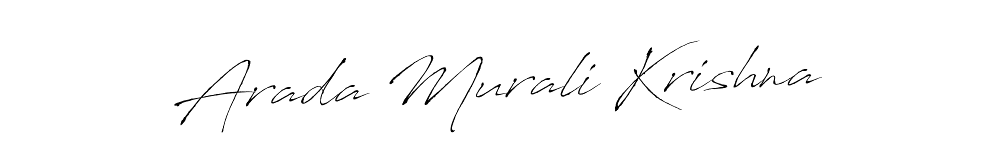 Use a signature maker to create a handwritten signature online. With this signature software, you can design (Antro_Vectra) your own signature for name Arada Murali Krishna. Arada Murali Krishna signature style 6 images and pictures png