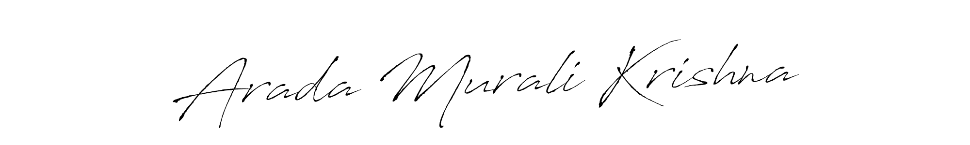 Use a signature maker to create a handwritten signature online. With this signature software, you can design (Antro_Vectra) your own signature for name Arada Murali Krishna. Arada Murali Krishna signature style 6 images and pictures png