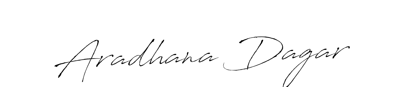 Aradhana Dagar stylish signature style. Best Handwritten Sign (Antro_Vectra) for my name. Handwritten Signature Collection Ideas for my name Aradhana Dagar. Aradhana Dagar signature style 6 images and pictures png