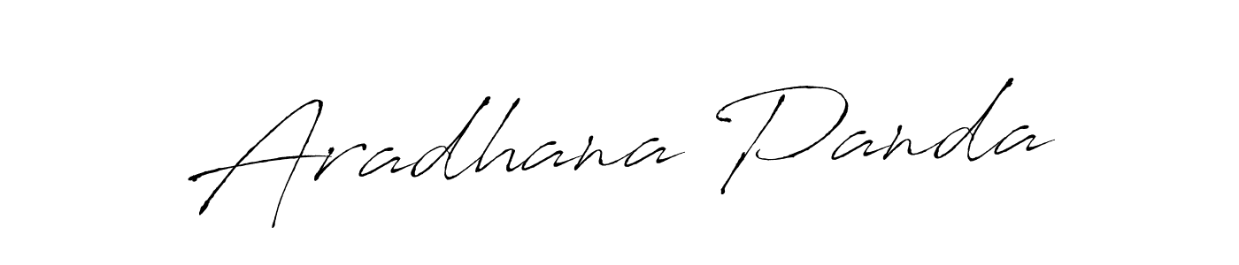How to make Aradhana Panda name signature. Use Antro_Vectra style for creating short signs online. This is the latest handwritten sign. Aradhana Panda signature style 6 images and pictures png