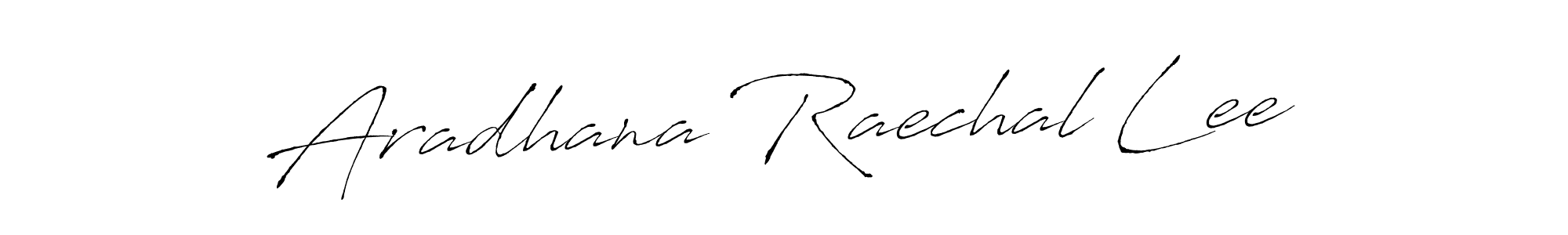 Antro_Vectra is a professional signature style that is perfect for those who want to add a touch of class to their signature. It is also a great choice for those who want to make their signature more unique. Get Aradhana Raechal Lee name to fancy signature for free. Aradhana Raechal Lee signature style 6 images and pictures png