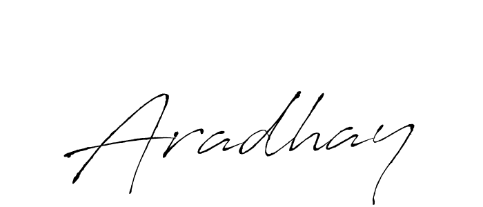 Aradhay stylish signature style. Best Handwritten Sign (Antro_Vectra) for my name. Handwritten Signature Collection Ideas for my name Aradhay. Aradhay signature style 6 images and pictures png