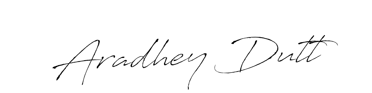 Design your own signature with our free online signature maker. With this signature software, you can create a handwritten (Antro_Vectra) signature for name Aradhey Dutt. Aradhey Dutt signature style 6 images and pictures png