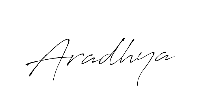 Make a beautiful signature design for name Aradhya. With this signature (Antro_Vectra) style, you can create a handwritten signature for free. Aradhya signature style 6 images and pictures png