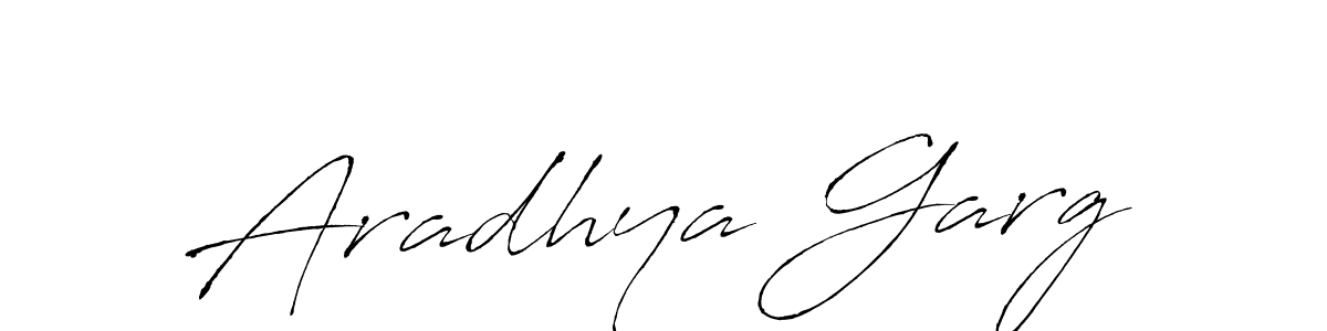 Aradhya Garg stylish signature style. Best Handwritten Sign (Antro_Vectra) for my name. Handwritten Signature Collection Ideas for my name Aradhya Garg. Aradhya Garg signature style 6 images and pictures png