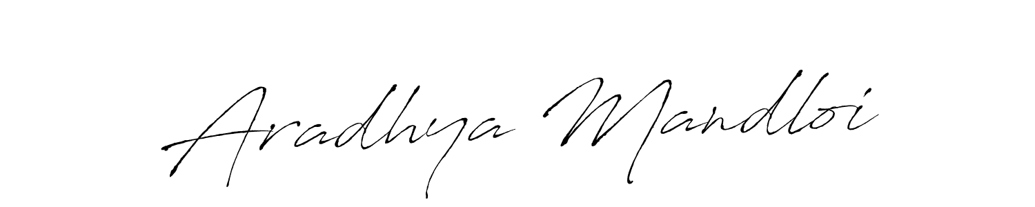 You can use this online signature creator to create a handwritten signature for the name Aradhya Mandloi. This is the best online autograph maker. Aradhya Mandloi signature style 6 images and pictures png