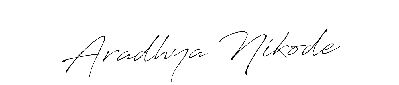 The best way (Antro_Vectra) to make a short signature is to pick only two or three words in your name. The name Aradhya Nikode include a total of six letters. For converting this name. Aradhya Nikode signature style 6 images and pictures png