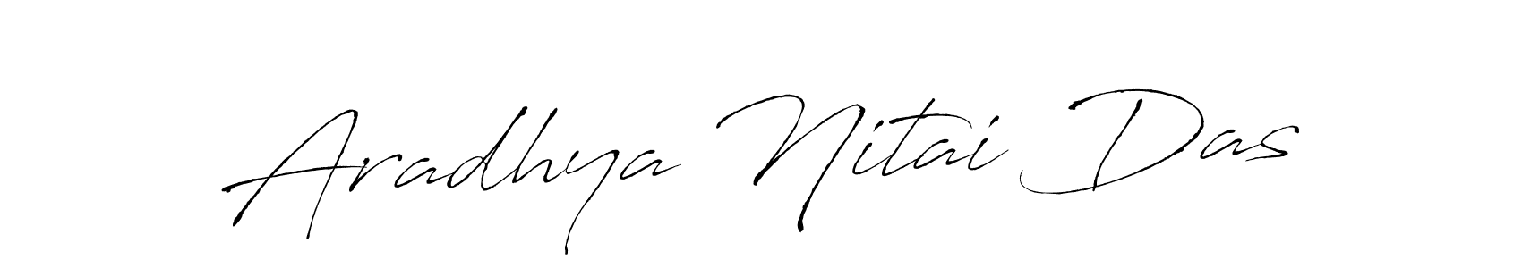 Create a beautiful signature design for name Aradhya Nitai Das. With this signature (Antro_Vectra) fonts, you can make a handwritten signature for free. Aradhya Nitai Das signature style 6 images and pictures png