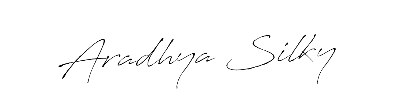 Also You can easily find your signature by using the search form. We will create Aradhya Silky name handwritten signature images for you free of cost using Antro_Vectra sign style. Aradhya Silky signature style 6 images and pictures png