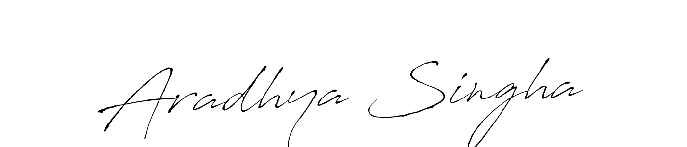 How to make Aradhya Singha signature? Antro_Vectra is a professional autograph style. Create handwritten signature for Aradhya Singha name. Aradhya Singha signature style 6 images and pictures png