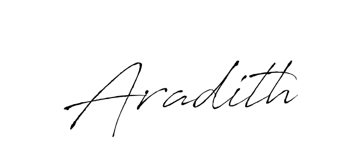 Use a signature maker to create a handwritten signature online. With this signature software, you can design (Antro_Vectra) your own signature for name Aradith. Aradith signature style 6 images and pictures png