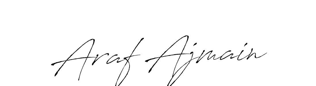It looks lik you need a new signature style for name Araf Ajmain. Design unique handwritten (Antro_Vectra) signature with our free signature maker in just a few clicks. Araf Ajmain signature style 6 images and pictures png