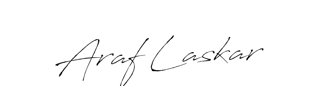 Design your own signature with our free online signature maker. With this signature software, you can create a handwritten (Antro_Vectra) signature for name Araf Laskar. Araf Laskar signature style 6 images and pictures png