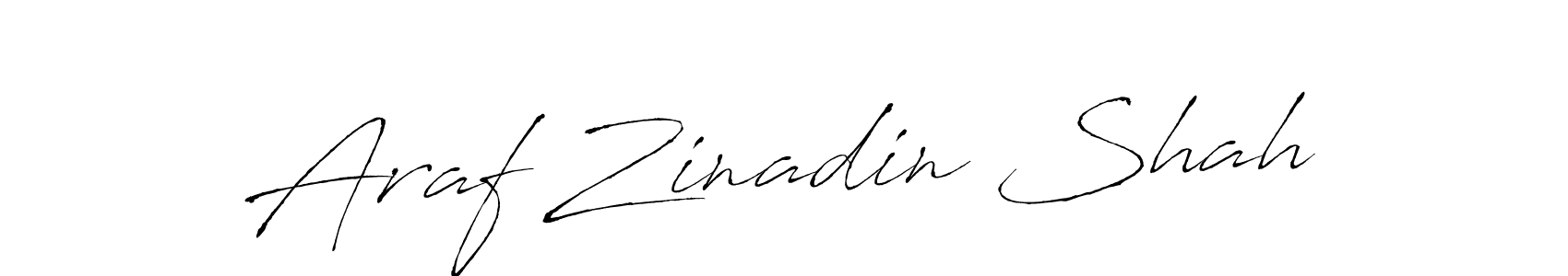 Also we have Araf Zinadin Shah name is the best signature style. Create professional handwritten signature collection using Antro_Vectra autograph style. Araf Zinadin Shah signature style 6 images and pictures png