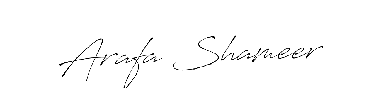 Also we have Arafa Shameer name is the best signature style. Create professional handwritten signature collection using Antro_Vectra autograph style. Arafa Shameer signature style 6 images and pictures png