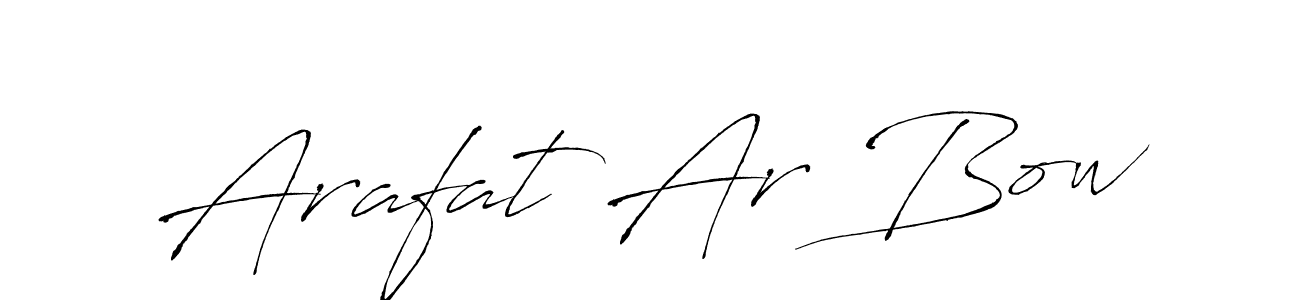 Make a beautiful signature design for name Arafat Ar Bow. With this signature (Antro_Vectra) style, you can create a handwritten signature for free. Arafat Ar Bow signature style 6 images and pictures png
