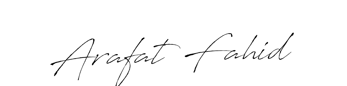 Design your own signature with our free online signature maker. With this signature software, you can create a handwritten (Antro_Vectra) signature for name Arafat Fahid. Arafat Fahid signature style 6 images and pictures png