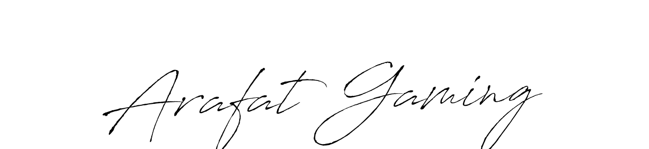 Make a beautiful signature design for name Arafat Gaming. With this signature (Antro_Vectra) style, you can create a handwritten signature for free. Arafat Gaming signature style 6 images and pictures png