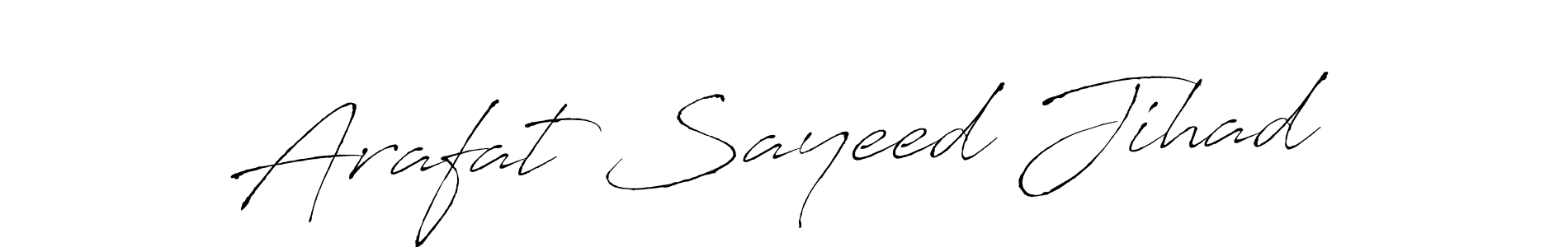 Design your own signature with our free online signature maker. With this signature software, you can create a handwritten (Antro_Vectra) signature for name Arafat Sayeed Jihad. Arafat Sayeed Jihad signature style 6 images and pictures png