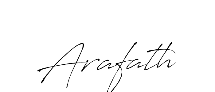 Use a signature maker to create a handwritten signature online. With this signature software, you can design (Antro_Vectra) your own signature for name Arafath. Arafath signature style 6 images and pictures png