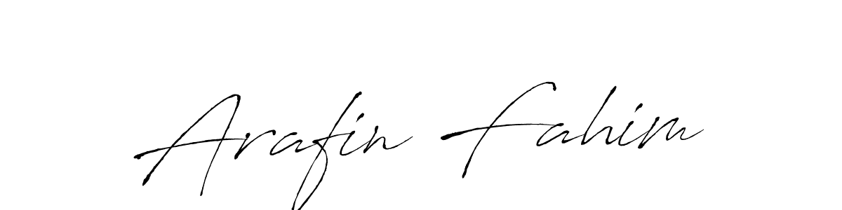 How to make Arafin Fahim name signature. Use Antro_Vectra style for creating short signs online. This is the latest handwritten sign. Arafin Fahim signature style 6 images and pictures png