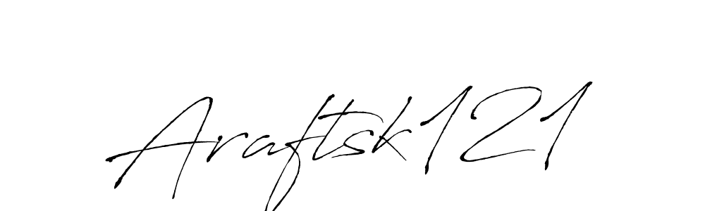 Antro_Vectra is a professional signature style that is perfect for those who want to add a touch of class to their signature. It is also a great choice for those who want to make their signature more unique. Get Araftsk121 name to fancy signature for free. Araftsk121 signature style 6 images and pictures png