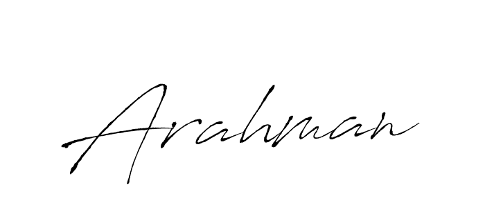 How to make Arahman signature? Antro_Vectra is a professional autograph style. Create handwritten signature for Arahman name. Arahman signature style 6 images and pictures png