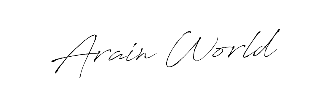 Here are the top 10 professional signature styles for the name Arain World. These are the best autograph styles you can use for your name. Arain World signature style 6 images and pictures png