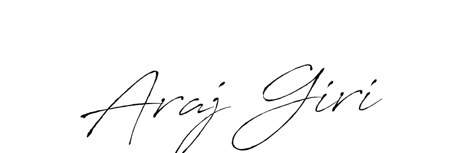 You should practise on your own different ways (Antro_Vectra) to write your name (Araj Giri) in signature. don't let someone else do it for you. Araj Giri signature style 6 images and pictures png