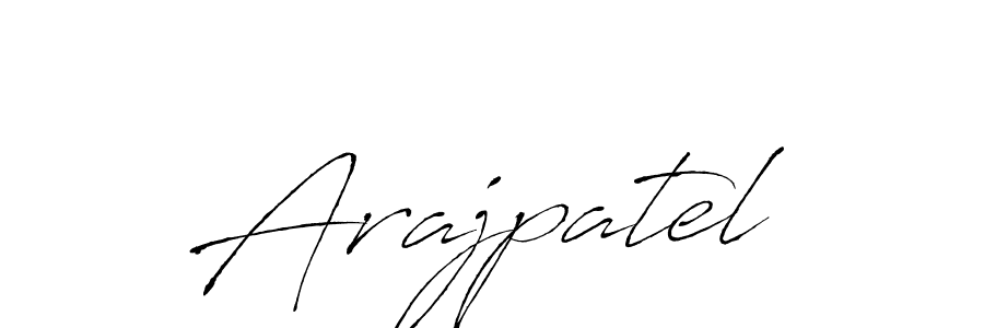 Design your own signature with our free online signature maker. With this signature software, you can create a handwritten (Antro_Vectra) signature for name Arajpatel. Arajpatel signature style 6 images and pictures png