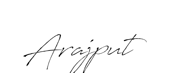 Create a beautiful signature design for name Arajput. With this signature (Antro_Vectra) fonts, you can make a handwritten signature for free. Arajput signature style 6 images and pictures png