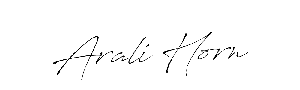 Create a beautiful signature design for name Arali Horn. With this signature (Antro_Vectra) fonts, you can make a handwritten signature for free. Arali Horn signature style 6 images and pictures png