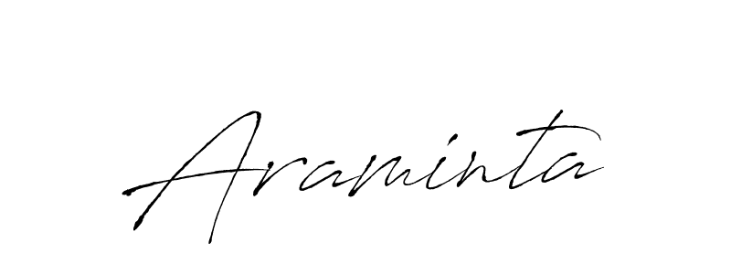 How to make Araminta name signature. Use Antro_Vectra style for creating short signs online. This is the latest handwritten sign. Araminta signature style 6 images and pictures png