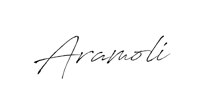 You should practise on your own different ways (Antro_Vectra) to write your name (Aramoli) in signature. don't let someone else do it for you. Aramoli signature style 6 images and pictures png