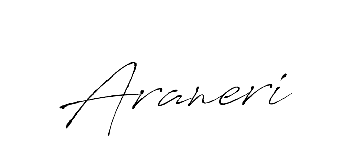 Make a beautiful signature design for name Araneri. With this signature (Antro_Vectra) style, you can create a handwritten signature for free. Araneri signature style 6 images and pictures png