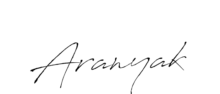 Make a beautiful signature design for name Aranyak. With this signature (Antro_Vectra) style, you can create a handwritten signature for free. Aranyak signature style 6 images and pictures png