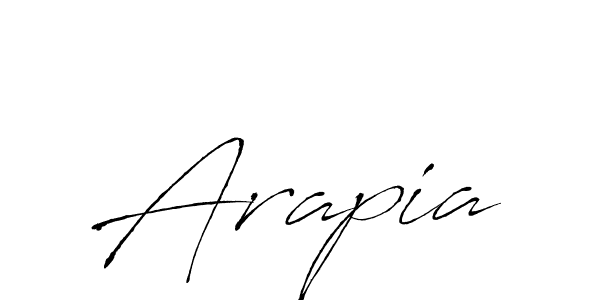 Create a beautiful signature design for name Arapia. With this signature (Antro_Vectra) fonts, you can make a handwritten signature for free. Arapia signature style 6 images and pictures png