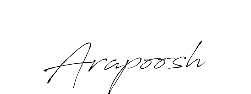 Make a beautiful signature design for name Arapoosh. With this signature (Antro_Vectra) style, you can create a handwritten signature for free. Arapoosh signature style 6 images and pictures png