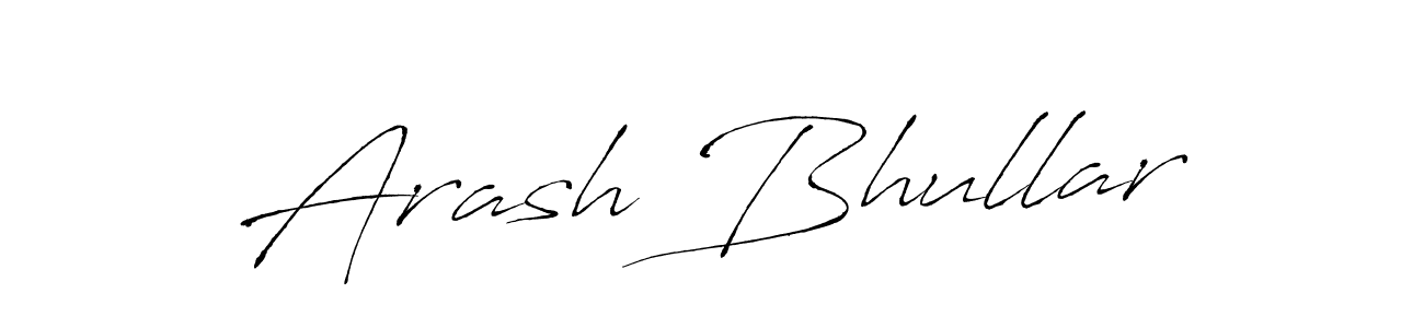 Create a beautiful signature design for name Arash Bhullar. With this signature (Antro_Vectra) fonts, you can make a handwritten signature for free. Arash Bhullar signature style 6 images and pictures png