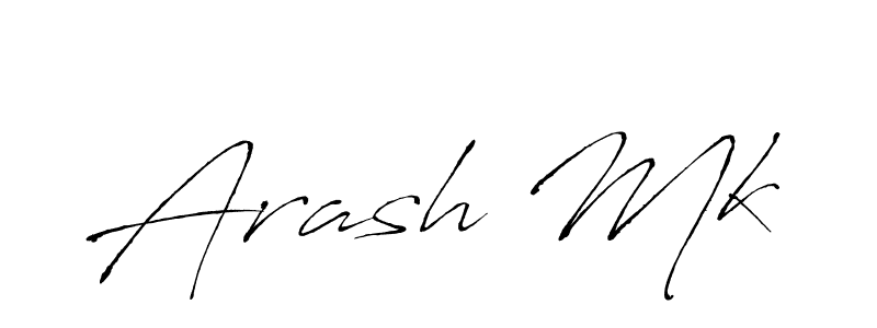 Make a beautiful signature design for name Arash Mk. With this signature (Antro_Vectra) style, you can create a handwritten signature for free. Arash Mk signature style 6 images and pictures png