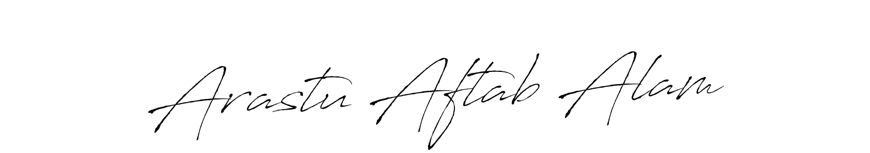 Also You can easily find your signature by using the search form. We will create Arastu Aftab Alam name handwritten signature images for you free of cost using Antro_Vectra sign style. Arastu Aftab Alam signature style 6 images and pictures png