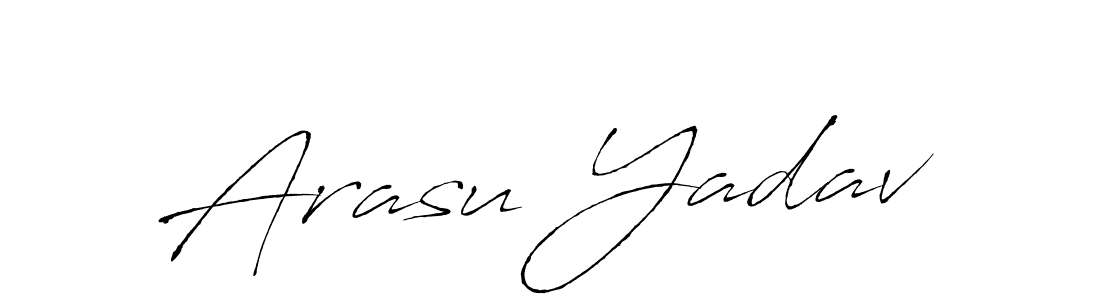 How to make Arasu Yadav name signature. Use Antro_Vectra style for creating short signs online. This is the latest handwritten sign. Arasu Yadav signature style 6 images and pictures png