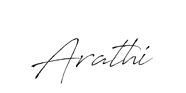 Create a beautiful signature design for name Arathi. With this signature (Antro_Vectra) fonts, you can make a handwritten signature for free. Arathi signature style 6 images and pictures png