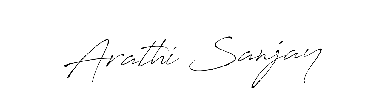 How to make Arathi Sanjay signature? Antro_Vectra is a professional autograph style. Create handwritten signature for Arathi Sanjay name. Arathi Sanjay signature style 6 images and pictures png