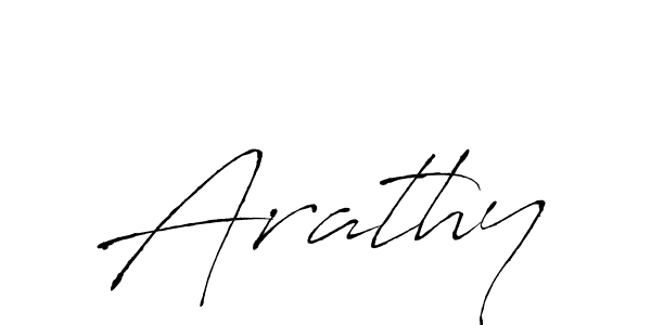 Also we have Arathy name is the best signature style. Create professional handwritten signature collection using Antro_Vectra autograph style. Arathy signature style 6 images and pictures png