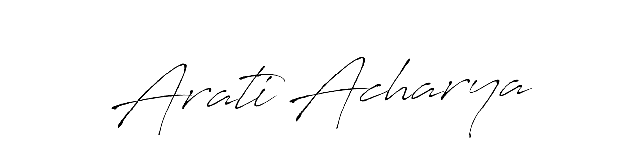 Make a beautiful signature design for name Arati Acharya. Use this online signature maker to create a handwritten signature for free. Arati Acharya signature style 6 images and pictures png