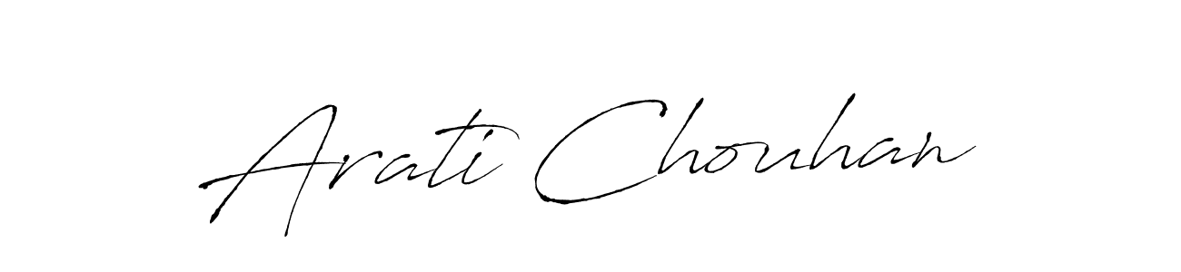 Design your own signature with our free online signature maker. With this signature software, you can create a handwritten (Antro_Vectra) signature for name Arati Chouhan. Arati Chouhan signature style 6 images and pictures png