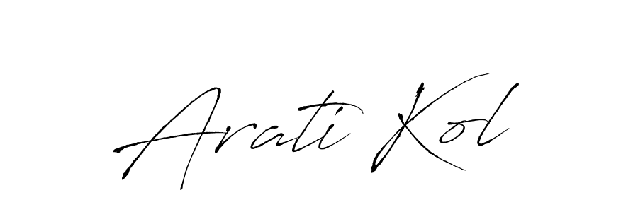 Use a signature maker to create a handwritten signature online. With this signature software, you can design (Antro_Vectra) your own signature for name Arati Kol. Arati Kol signature style 6 images and pictures png