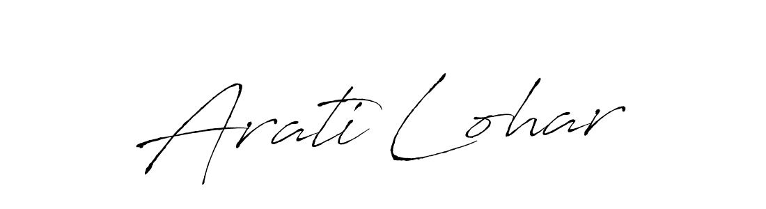 Make a beautiful signature design for name Arati Lohar. With this signature (Antro_Vectra) style, you can create a handwritten signature for free. Arati Lohar signature style 6 images and pictures png
