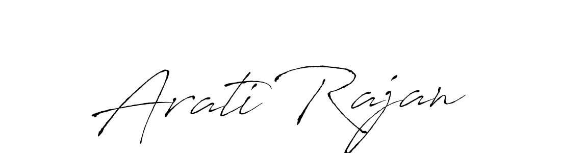 Make a beautiful signature design for name Arati Rajan. With this signature (Antro_Vectra) style, you can create a handwritten signature for free. Arati Rajan signature style 6 images and pictures png
